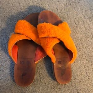 Brother Vellies Orange Slides
